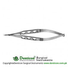 Gills-Vannas Micro Scissor Straight - Sharp Tips - Extra Thin Stainless Steel, 10.5 cm - 4" Blade Size 7 mm 